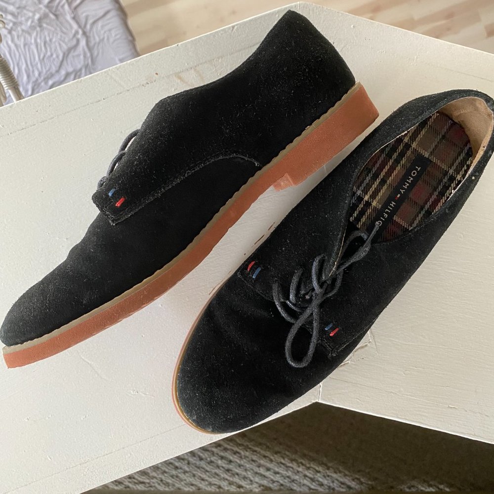 Tommy Hilfiger Honeybee Black Oxford Flat Sz 8M - Picture 6 of 9